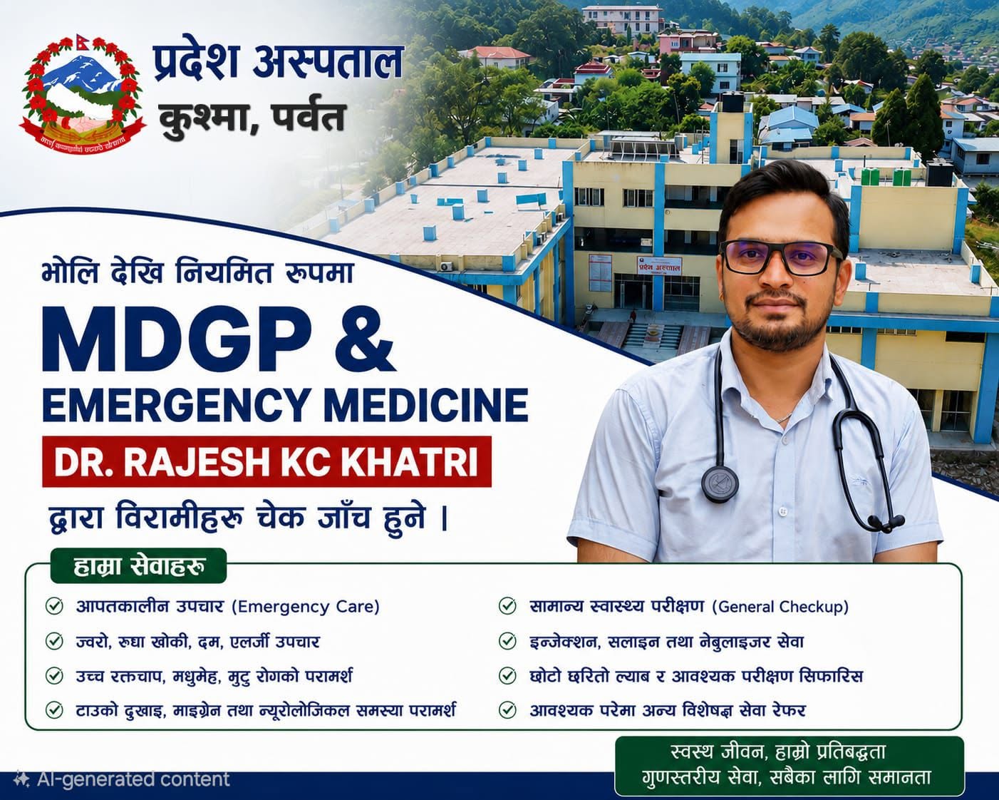 प्रदेश अस्पताल कुश्माको स्वास्थ्य शिक्षा सम्बन्धि सुचना